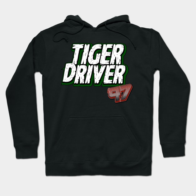TIGER DRIVER '97 Hoodie by C E Richards
